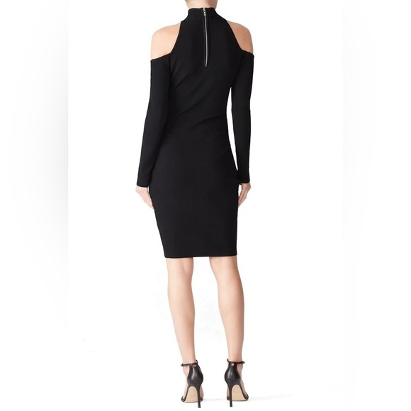 Milly Infusion Black Off The Shoulder Bodycon Chic Classic Sheath Dress - Picture 4 of 12